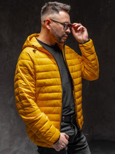 Men's Quilted Lightweight Jacket Yellow Bolf 13021A1