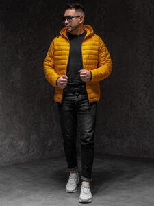 Men's Quilted Lightweight Jacket Yellow Bolf 13021A1