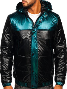 Men's Quilted Lightweight Sport Jacket Black Bolf 2145