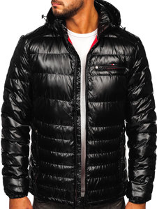 Men's Quilted Lightweight Sport Jacket Black Bolf 2147