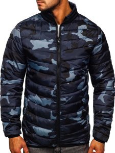 Men's Quilted Lightweight Sport Jacket Camo-Graphite Bolf SM32