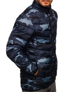 Men's Quilted Lightweight Sport Jacket Camo-Graphite Bolf SM32