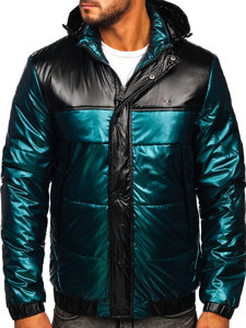 Men's Quilted Lightweight Sport Jacket Green Bolf 2145