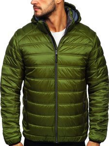 Men's Quilted Lightweight Sport Jacket Green Bolf BK111