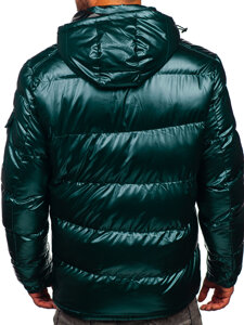 Men's Quilted Oversize Winter Jacket Green Bolf EX2138B