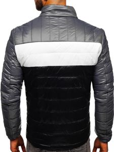 Men's Quilted Transitional Jacket Black Bolf 6111