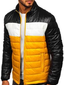 Men's Quilted Transitional Jacket Yellow Bolf 6111