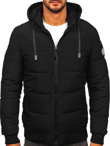 Men’s Quilted Winter Jacket Black Bolf 31M5023