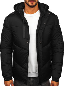 Men’s Quilted Winter Jacket Black Bolf 31M5033