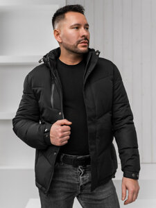 Men's Quilted Winter Jacket Black Bolf 31M5035A1