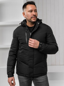 Men's Quilted Winter Jacket Black Bolf 31M5035A1