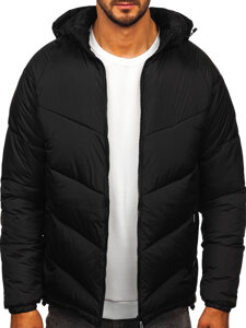 Men’s Quilted Winter Jacket Black Bolf 31M5036