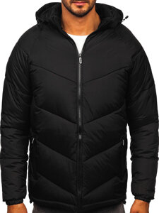 Men’s Quilted Winter Jacket Black Bolf 31M5036