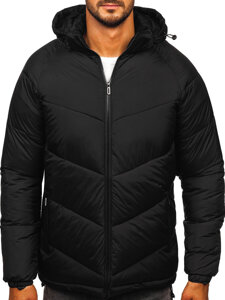 Men’s Quilted Winter Jacket Black Bolf 31M5058