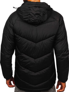 Men’s Quilted Winter Jacket Black Bolf 31M5058