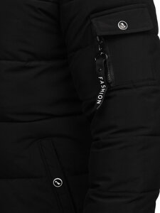 Men's Quilted Winter Jacket Black Bolf 57M7502