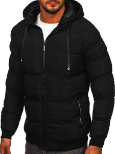 Men's Quilted Winter Jacket Black Bolf 5M3125