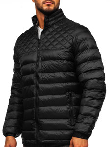 Men's Quilted Winter Jacket Black Bolf 5M515