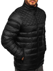 Men's Quilted Winter Jacket Black Bolf 5M515