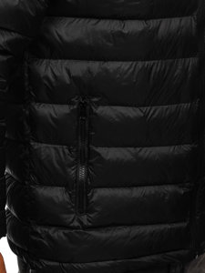 Men's Quilted Winter Jacket Black Bolf 5M515