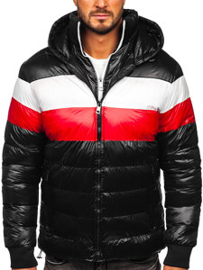 Men's Quilted Winter Jacket Black Bolf 6592