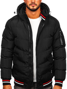 Men's Quilted Winter Jacket Black Bolf 6971