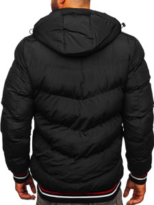 Men's Quilted Winter Jacket Black Bolf 6971