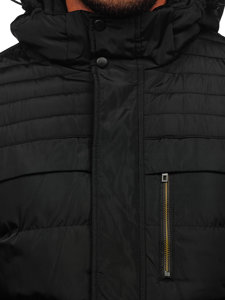 Men's Quilted Winter Jacket Black Bolf 7M806