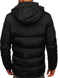 Men's Quilted Winter Jacket Black Bolf 7M806