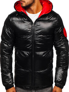 Men's Quilted Winter Jacket Black Bolf 99311