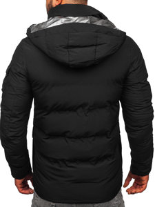 Men's Quilted Winter Jacket Black Bolf 99525