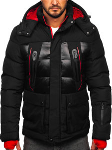 Men's Quilted Winter Jacket Black Bolf 99527