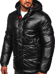 Men's Quilted Winter Jacket Black Bolf EX2125