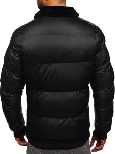 Men’s Quilted Winter Jacket Black Bolf M8301