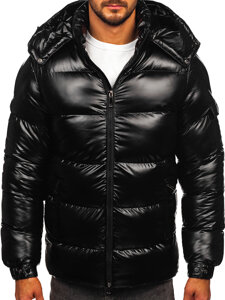 Men's Quilted Winter Jacket Black Bolf R20017