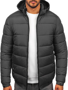 Men's Quilted Winter Jacket Graphite Bolf 31M5037