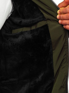 Men's Quilted Winter Jacket Green Bolf 6906