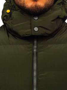 Men's Quilted Winter Jacket Green Bolf 6906