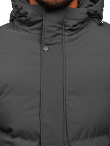 Men's Quilted Winter Jacket Grey Bolf 7330