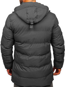 Men's Quilted Winter Jacket Grey Bolf 7330