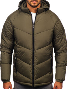 Men's Quilted Winter Jacket Khaki Bolf 31M5036