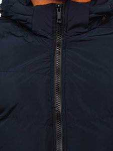 Men's Quilted Winter Jacket Navy Blue Bolf 6971