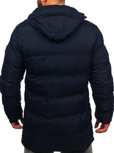 Men's Quilted Winter Jacket Navy Blue Bolf 7330