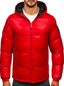 Men's Quilted Winter Jacket Red Bolf 5M3198