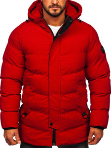 Men's Quilted Winter Jacket Red Bolf 7330