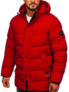 Men's Quilted Winter Jacket Red Bolf 7330