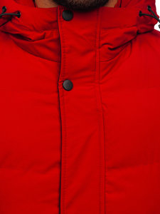 Men's Quilted Winter Jacket Red Bolf 7330