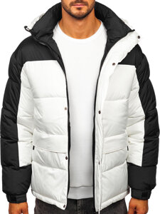 Men’s Quilted Winter Jacket White Bolf 31M5008