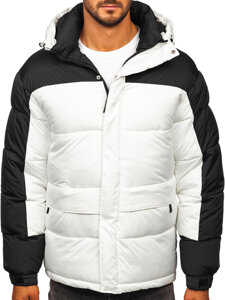 Men’s Quilted Winter Jacket White Bolf 31M5008