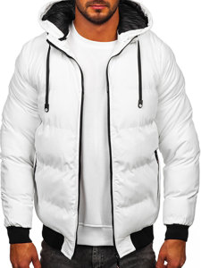 Men's Quilted Winter Jacket White Bolf 5M3125